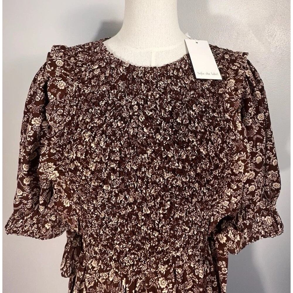 NWT Sofie the Label -The Madi Mini Dress Boho Cottage Core Coquette Western Sz S - Picture 7 of 14